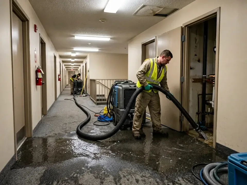 multi-unit-apartment-hallway-f-005 — frequently asked questions, Emergency Burst Pipe Water Extraction & Removal in Grayson…